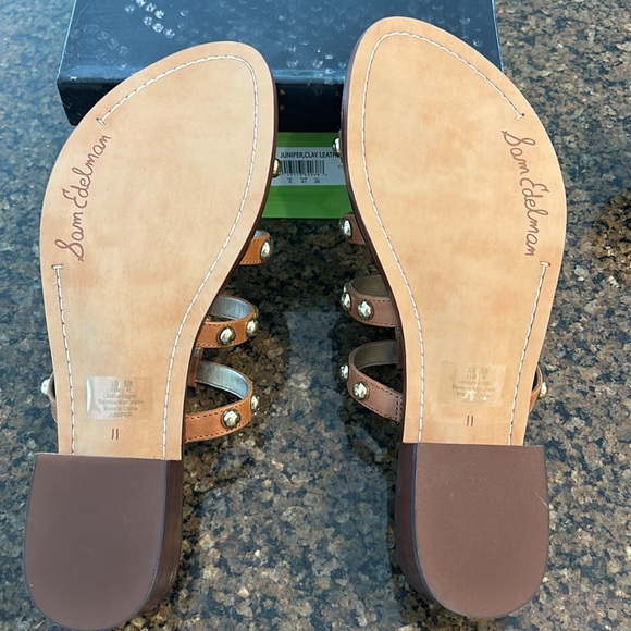 Sam Edelman Juniper Clay Leather with gold studs size 11 - Picture 4 of 6